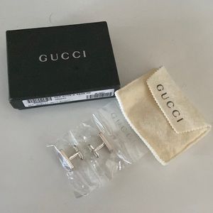 Gucci Rectangular Silver Cuffings